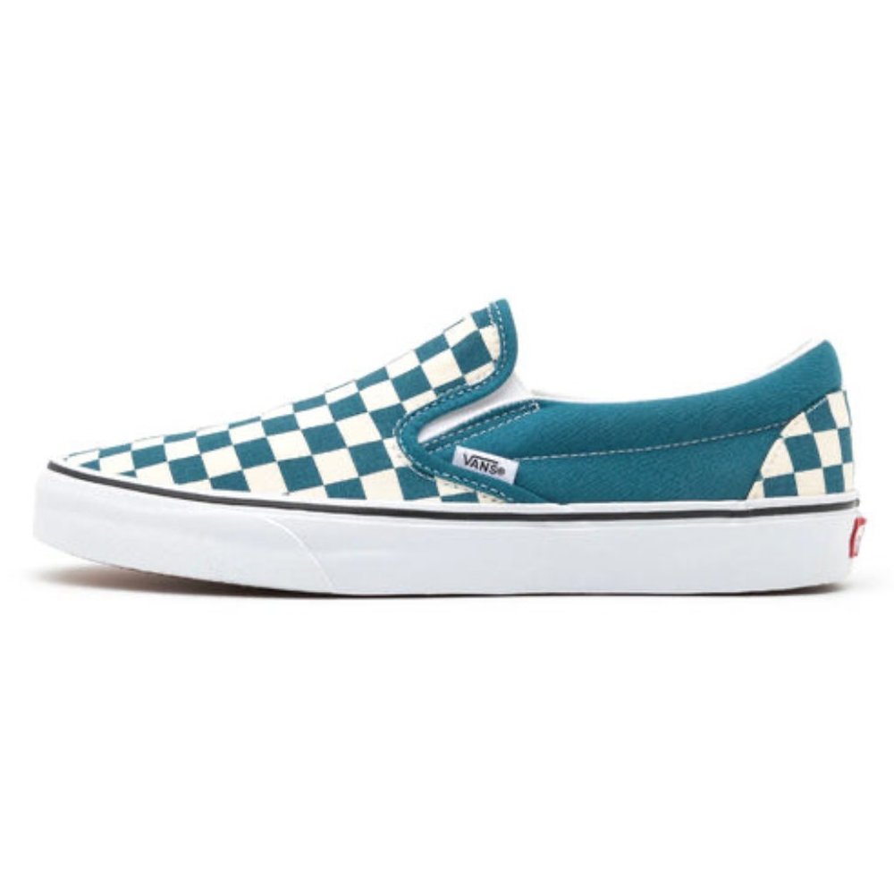 NEW VANS Classic Slip-On Blue Coral/White